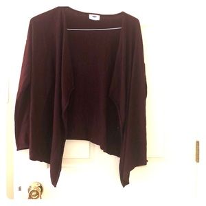 Maroon cardigan